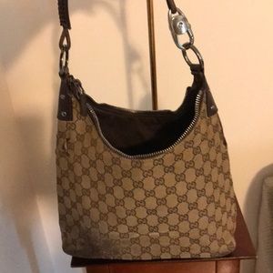 Authentic Gucci handbag with silver hardware
